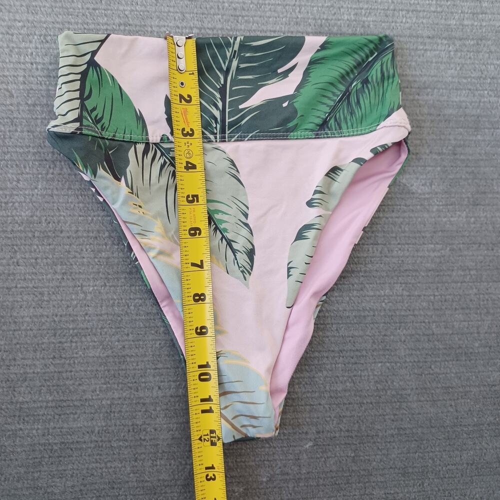 Beach Riot revolve pink palm print High-Waist Bikini - Picture 9 of 10